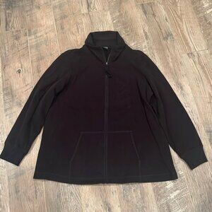 Eileen Fisher Woman’s Black Zip Up